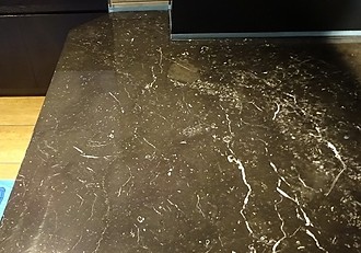 石材カウンター施工後